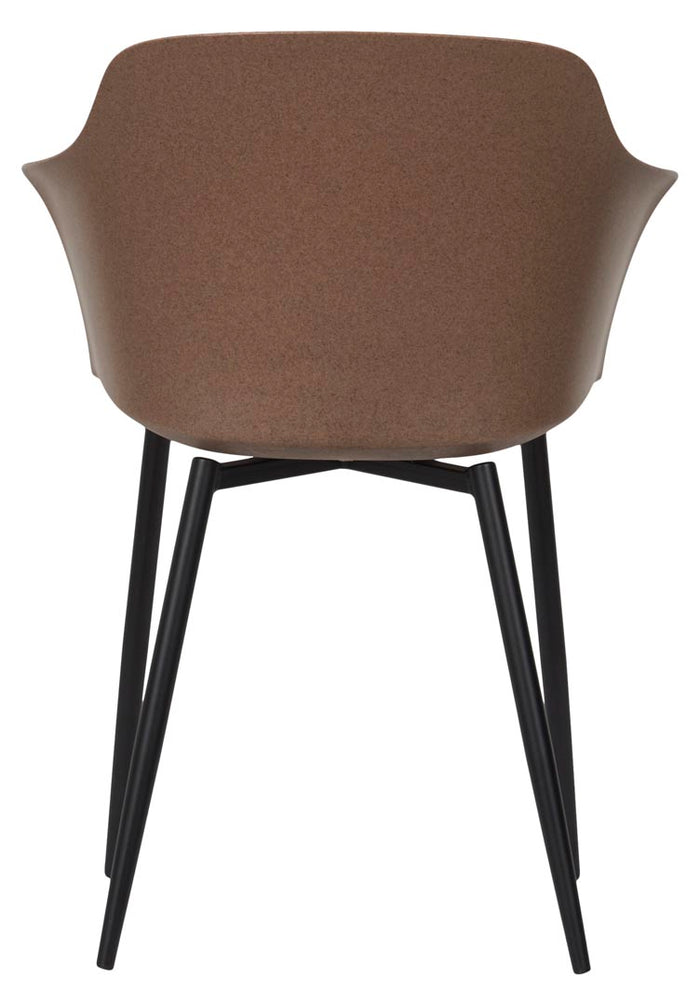 Hioshop Camilla tuinstoel zwart, bruin.