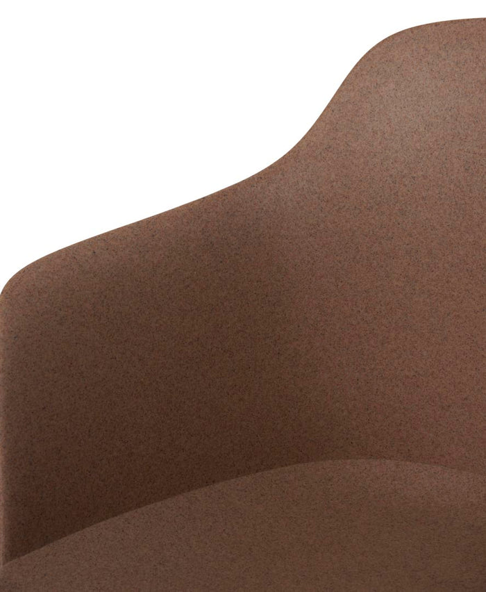 Hioshop Camilla tuinstoel zwart, bruin.