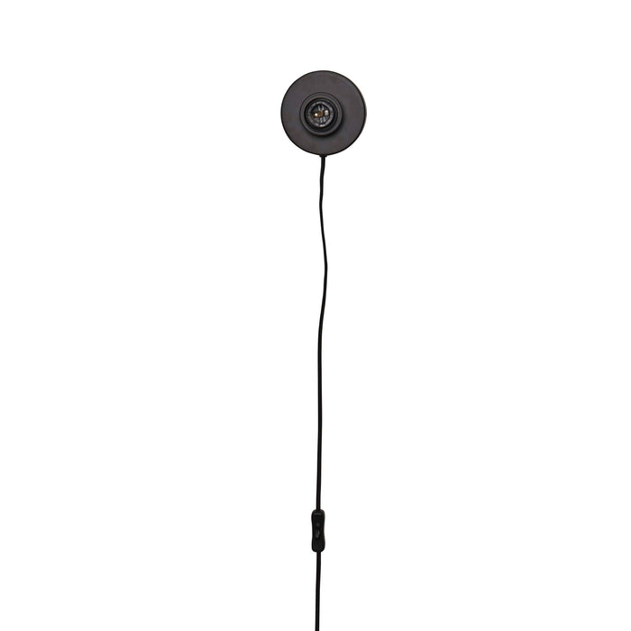 GOOD&MOJO Kalimantan Wandlamp Rond - Ø44cm - Zwart / Bamboe