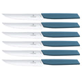 Victorinox Swiss Modern Steakmessen - 6-delig - RVS|Blauw - Kartel