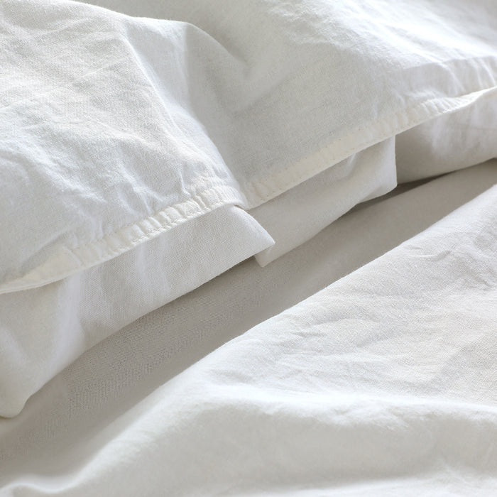 by fonQ Fresh Dekbedovertrek 200 x 200/220 cm - Cloudy Warm White