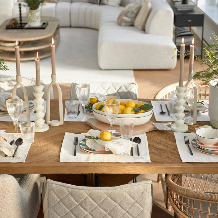 Riviera Maison Ontbijtkom met citroen - Ravello - Wit - Keramiek