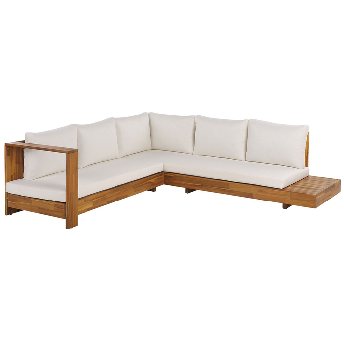 Beliani - MARETTIMO - Loungeset voor 5 - Lichte houtkleur - Acaciahout