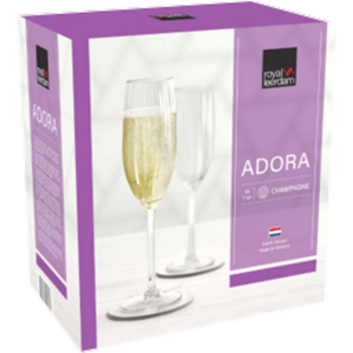 Royal Leerdam - Adora - Champagneglazen - 6 stuks - 21 cl
