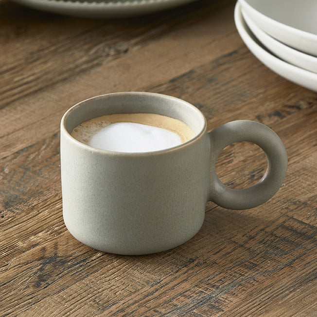 Riviera Maison Mok met oor Marseille 260 ML 2 stuks - Groen - Keramiek