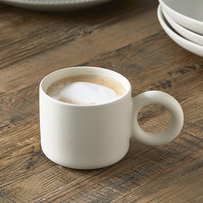 Riviera Maison Mok met oor Marseille 260 ML 2 stuks - Wit - Keramiek