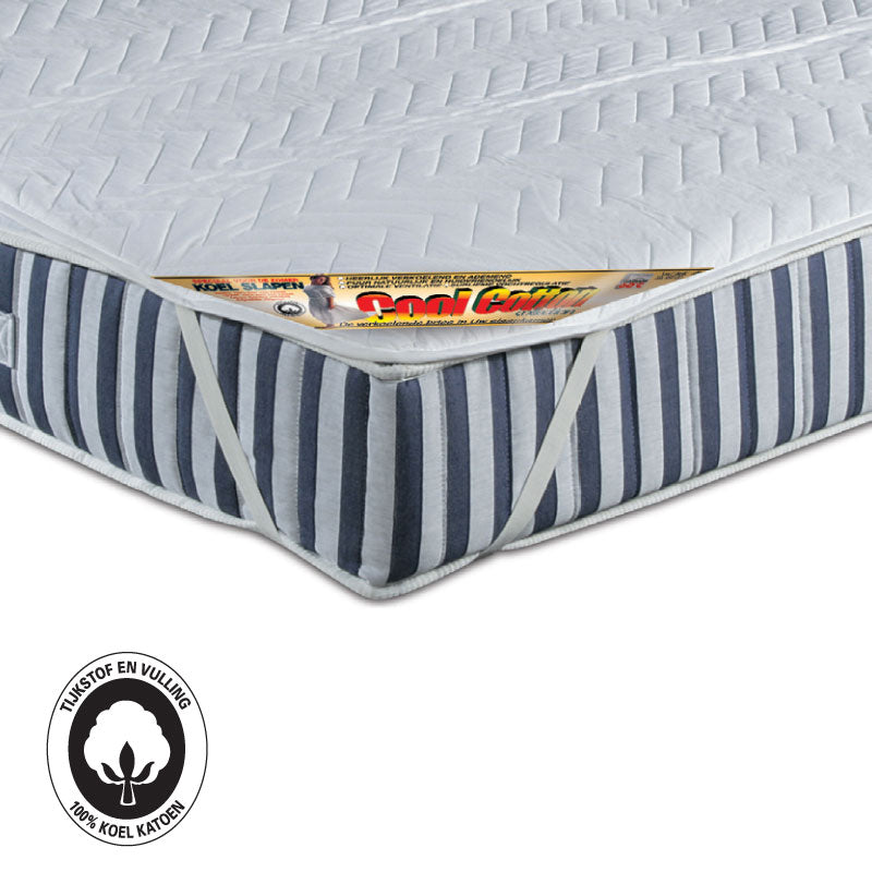 Cool Cotton beschermtopper 100% katoen koele Matrasoplegger 160x200cm