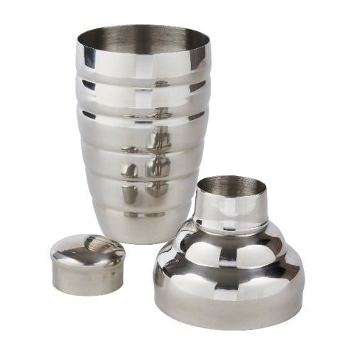 Cocktailshaker, 0.5 L, RVS, Geribbeld - BarCraft