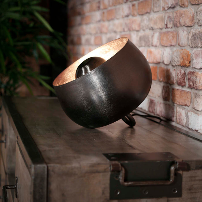 by fonQ  Babet Tafellamp Ø 28 cm - Zwart Nikkel
