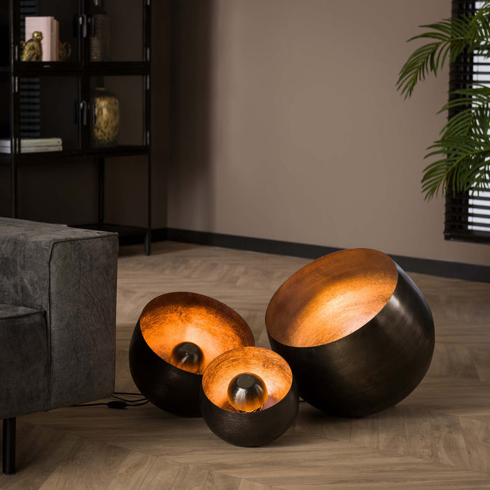 by fonQ  Babet Tafellamp Ø 36 cm - Zwart Nikkel