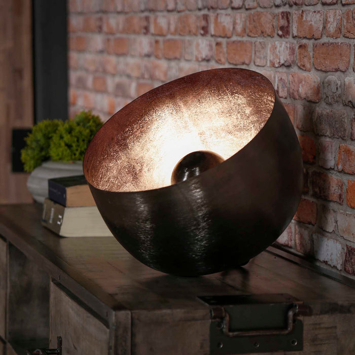 by fonQ  Babet Tafellamp Ø 36 cm - Zwart Nikkel