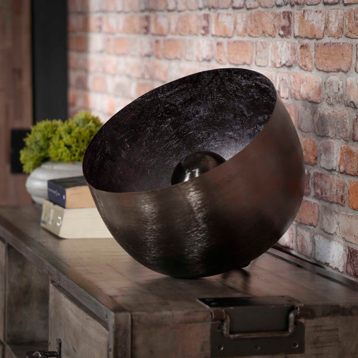 by fonQ  Babet Tafellamp Ø 36 cm - Zwart Nikkel