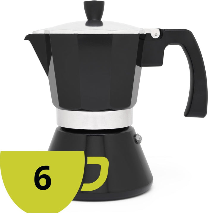 Leopold Vienna - Espressomaker Tivoli 6-kops zwart