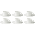 Palmer Kop en schotel White Delight 15 cl - 16 cm Wit 6 stuks