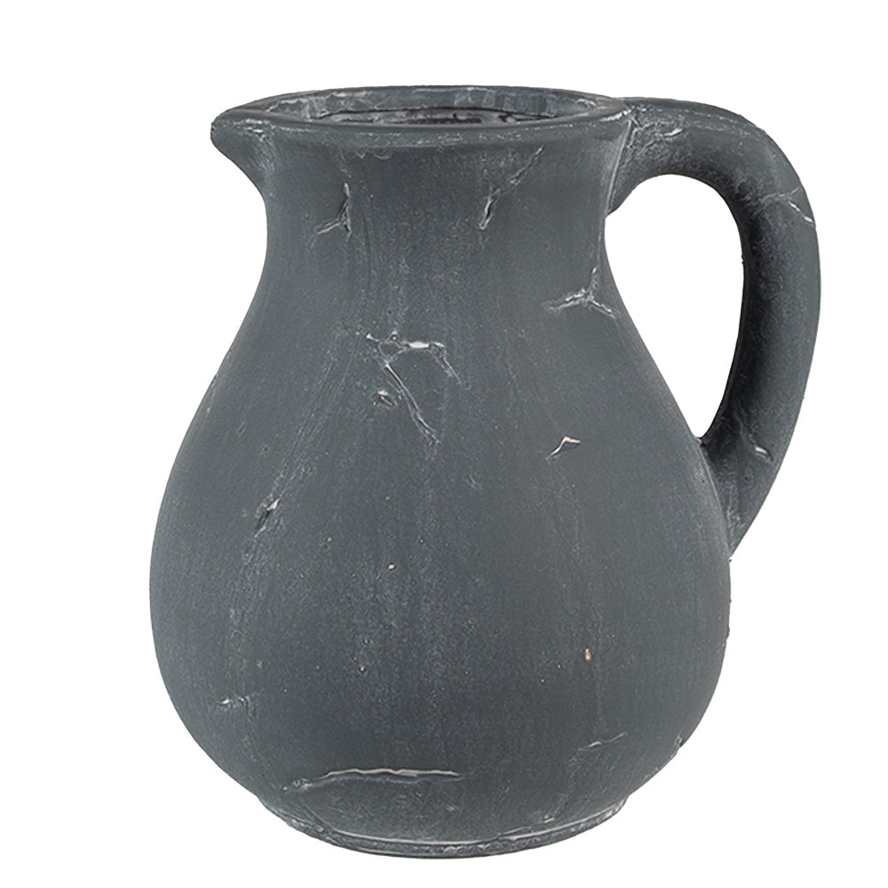 Clayre & Eef Decoratie Kan  22x18x23 cm Grijs Steen Woonaccessoires