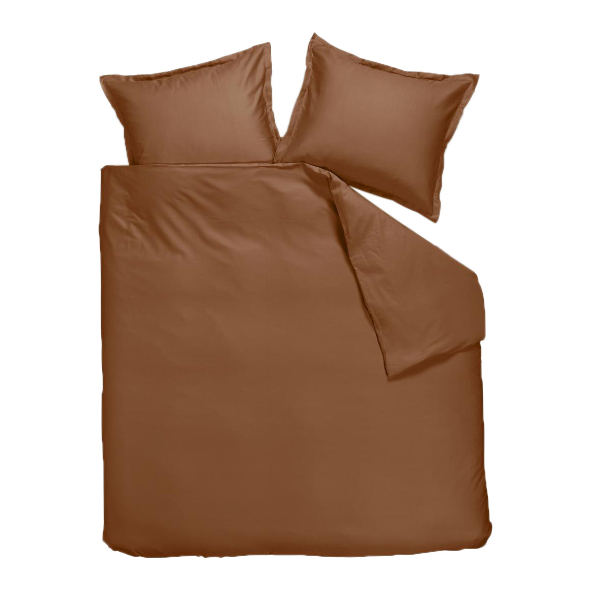 Ambiante Satin Dekbedovertrek 240 x 200/220 cm - Bruin