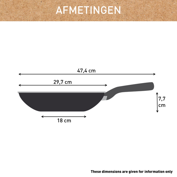 Tefal Renew Black ON Keramische Wokpan Ø 28 cm