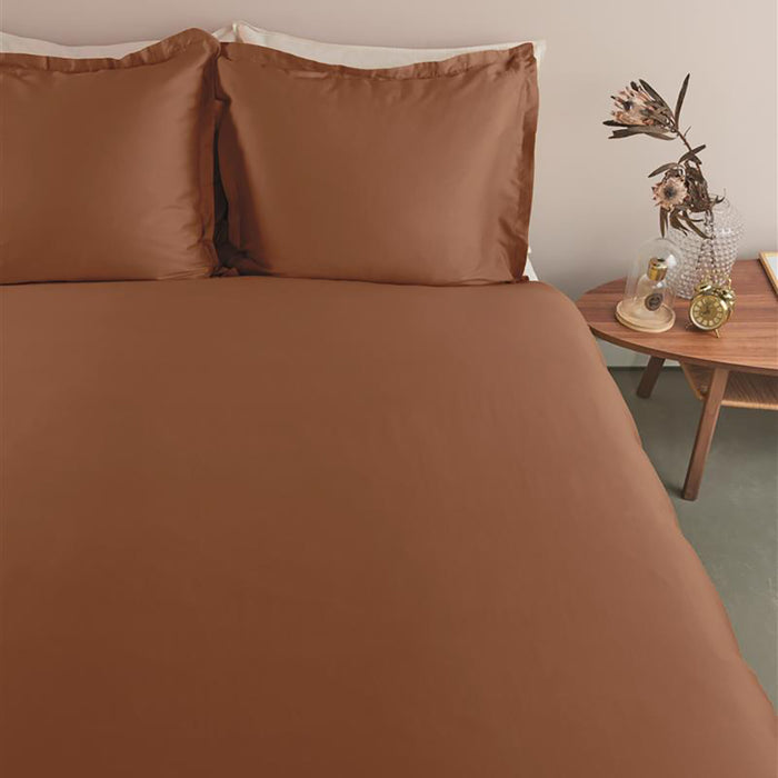 Ambiante Satin Dekbedovertrek 240 x 200/220 cm - Bruin