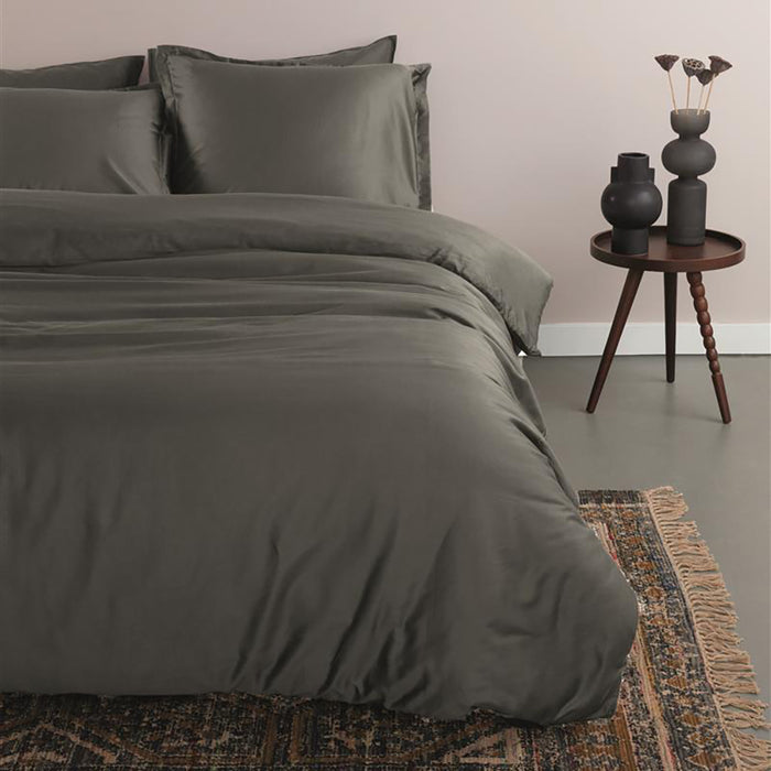 Ambiante Satin Dekbedovertrek 240 x 200/220 cm - Antraciet