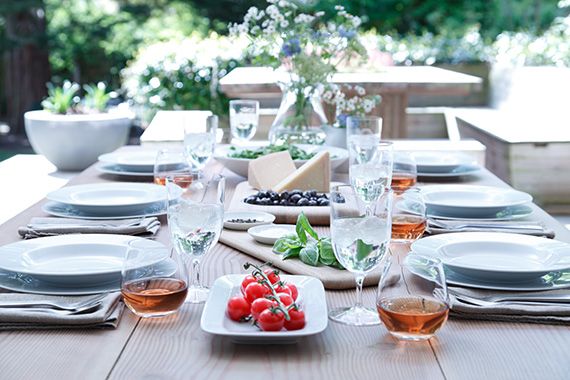 L.S.A. Dine Serviesset 4 Personen Set van 12 Stuks