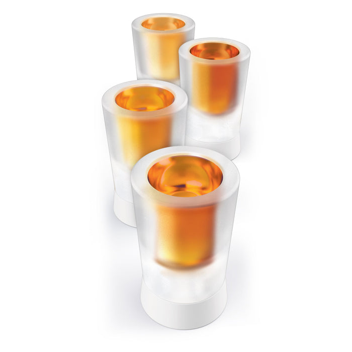 IJsblokjes Vorm, Shotglas, Set voor 4 Glazen, Polypropyleen|Siliconen,