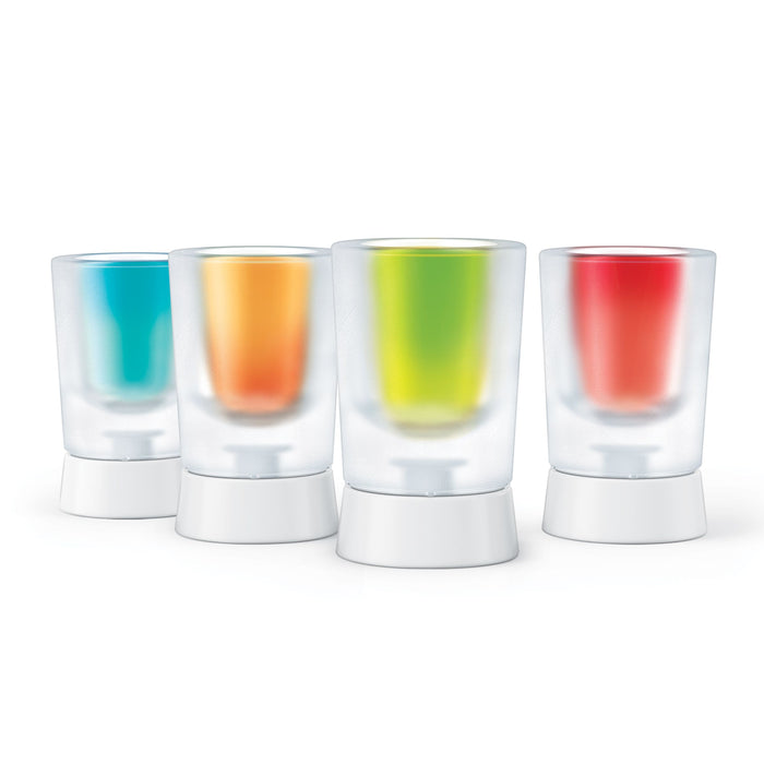 IJsblokjes Vorm, Shotglas, Set voor 4 Glazen, Polypropyleen|Siliconen,