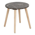 by fonQ Marb Bijzettafel Ø 40 cm - Bruin