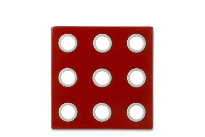 Onderzetter Domino - Luna rood