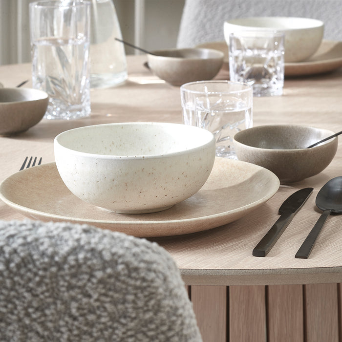 by fonQ Mixed Ceramics Kommen 4st. - Ø 11 cm - Taupe