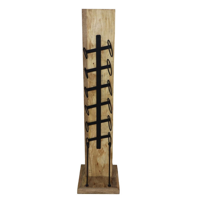 Vtw Living - Wijnrek Hout - Mangohout - Industrieel - 120 cm