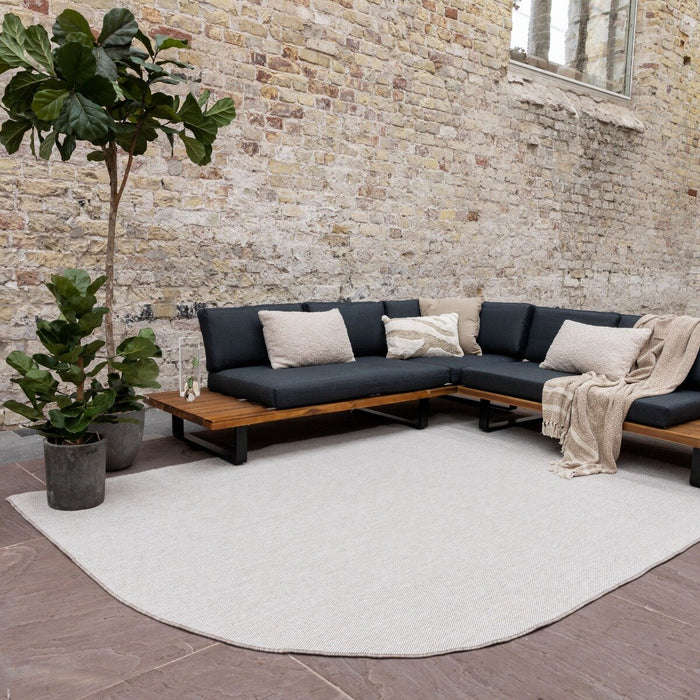 Buitenkleed Mono - Naturel|wit - EVA Interior-Ronde Hoek 240x340cm (M)