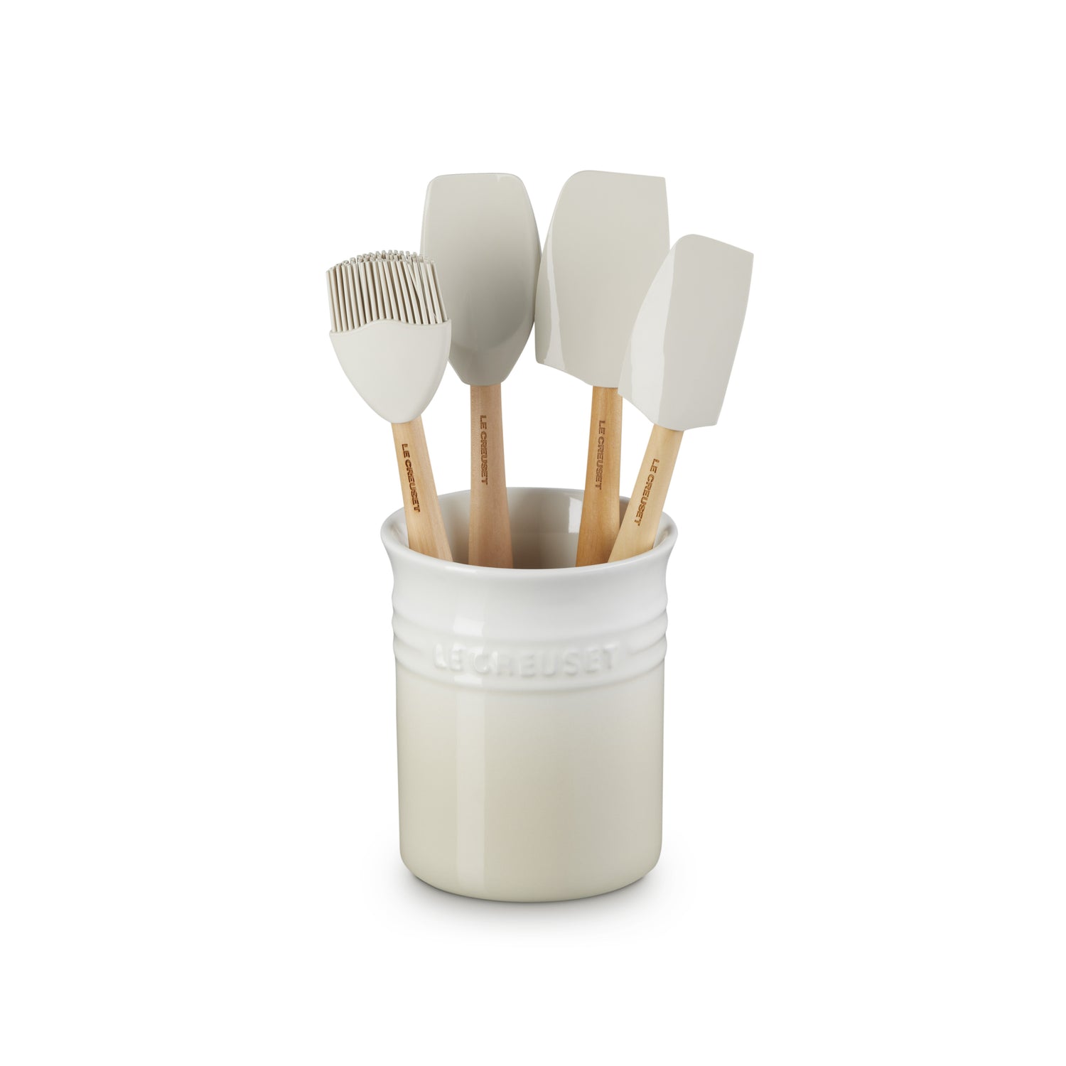 Le Creuset Pot met 4 Spatels - Meringue