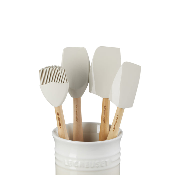 Le Creuset Pot met 4 Spatels - Meringue