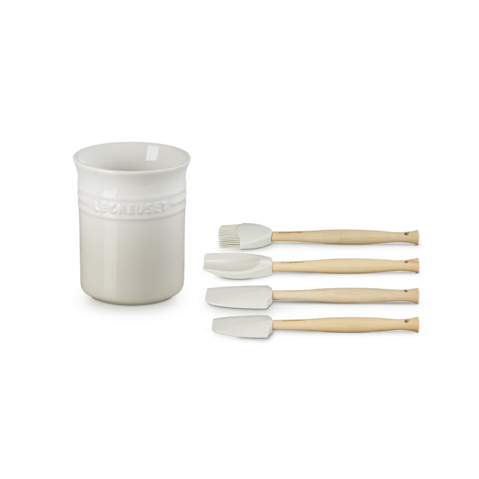 Le Creuset Pot met 4 Spatels - Meringue
