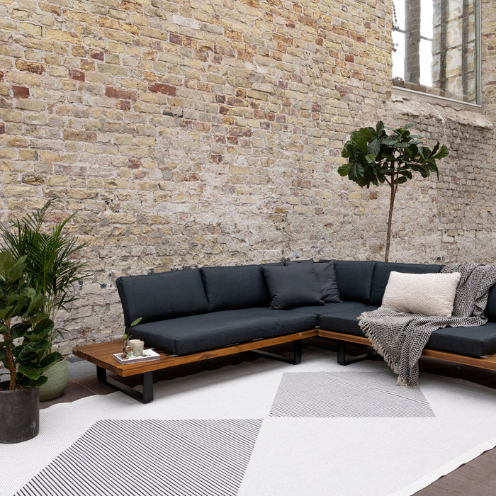 Eva Interior Buitenkleed Kite Zwart  240x340cm