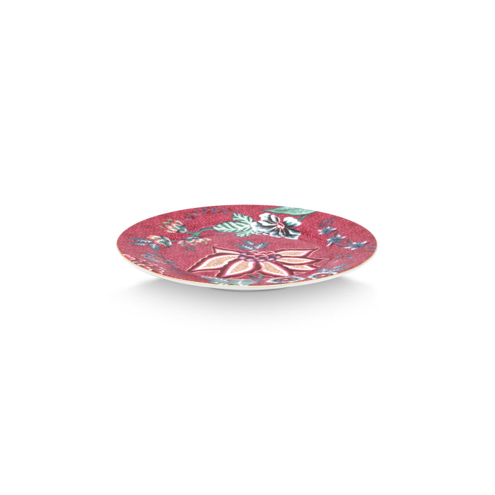 Pip Studio Borden - Flower Festival Donker Roze - Ø 17cm - Set van 4