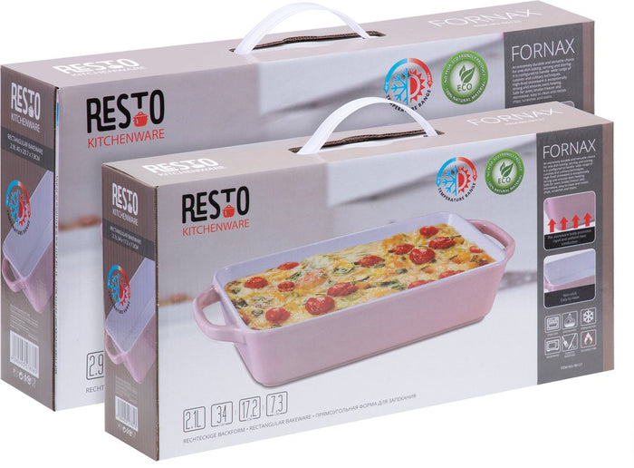 Resto Kitchenware - Fornax - Bakvorm - Bakvormen - Rechthoekig - Roze