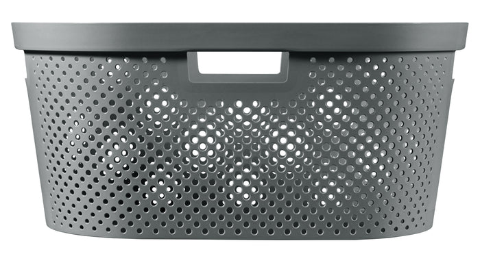 Curver Infinity Recycled Wasmand - 40L - 2 stuks - Grijs