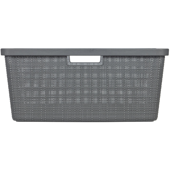 Curver Jute Wasmand 46L - 2 stuks - Donkergrijs