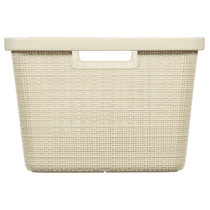 Curver Jute Wasmand 46L - 2 stuks - Gebroken Wit