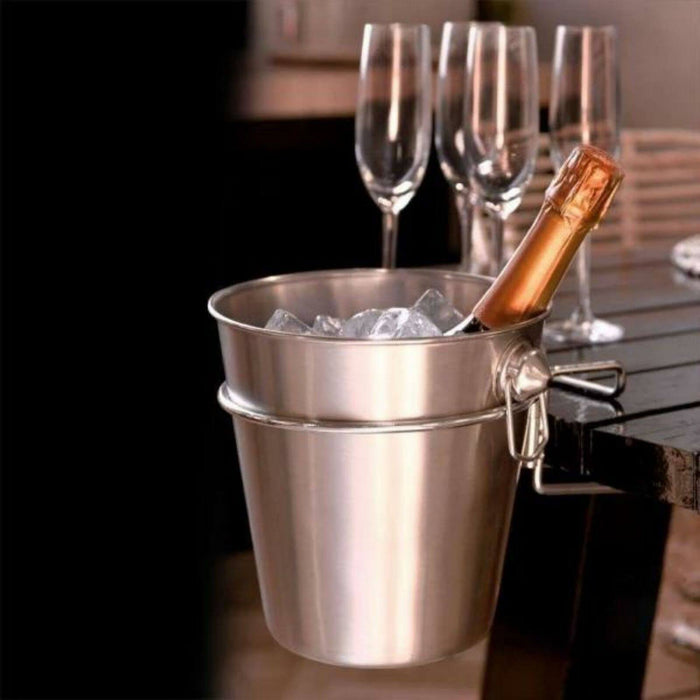 CASA DI ELTURO Luxe Champagne Wijn koeler met Tafel Steun Houder RVS