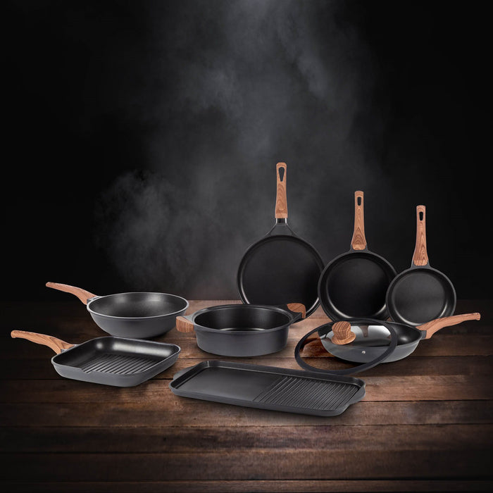 Rosmarino Black Line Wokpan - Wokpan inductie - 30 cm