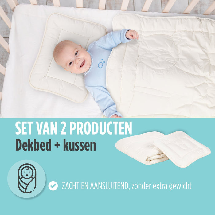 Miauw Peuterdekbed + Kussen - 80x120 cm + 40x60 cm