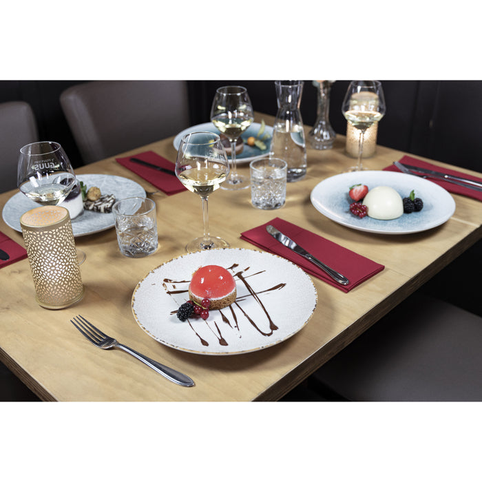 Hazel & Bos Juntos Artesanal ontbijtbord - 24 cm - 6 stuks - porselein