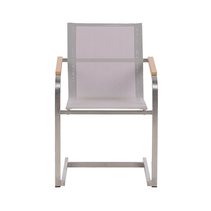 Beliani - COSOLETO - Tuinstoel set van 4 - Beige - Polyester