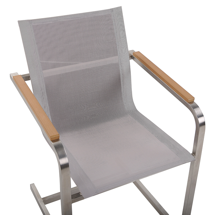 Beliani - COSOLETO - Tuinstoel set van 4 - Beige - Polyester