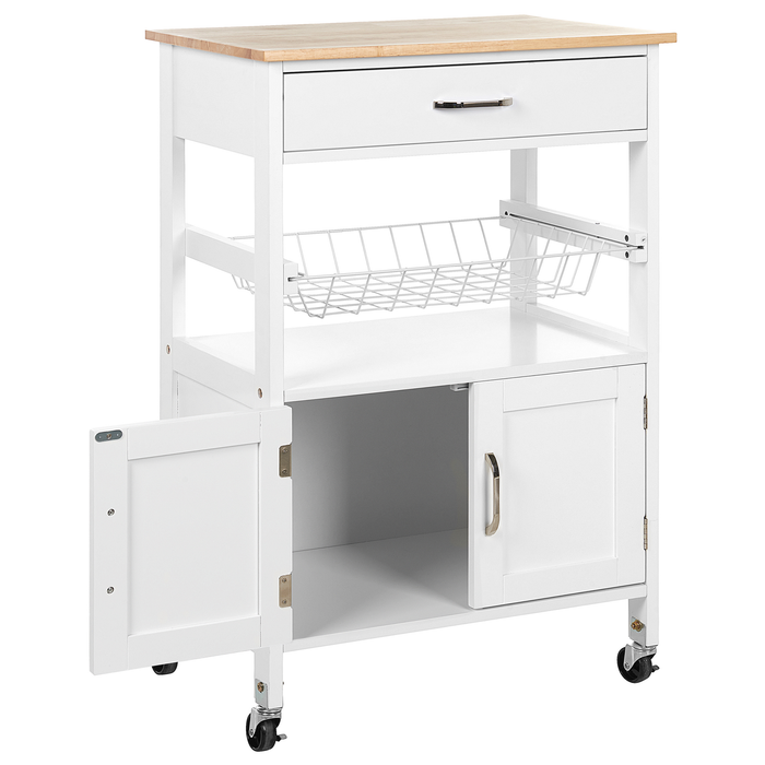 Beliani - LUGO - Keukentrolley - Wit - MDF