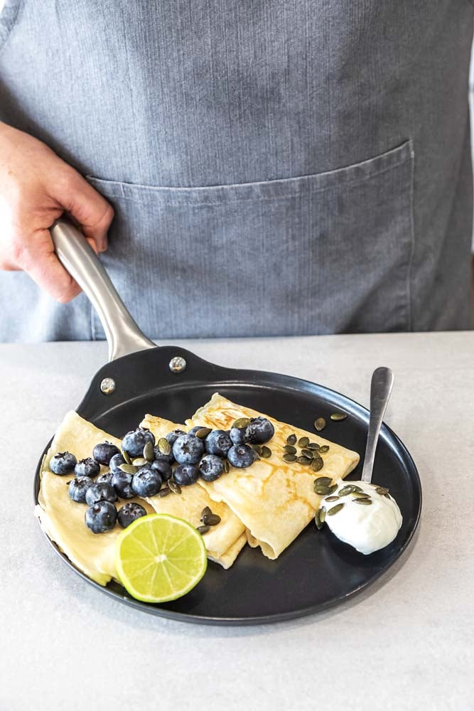 Pannenkoekenpan, 24cm - Inductie - Gietaluminium - Duurzaam - MasterCl