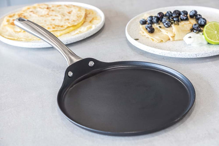 Pannenkoekenpan, 24cm - Inductie - Gietaluminium - Duurzaam - MasterCl