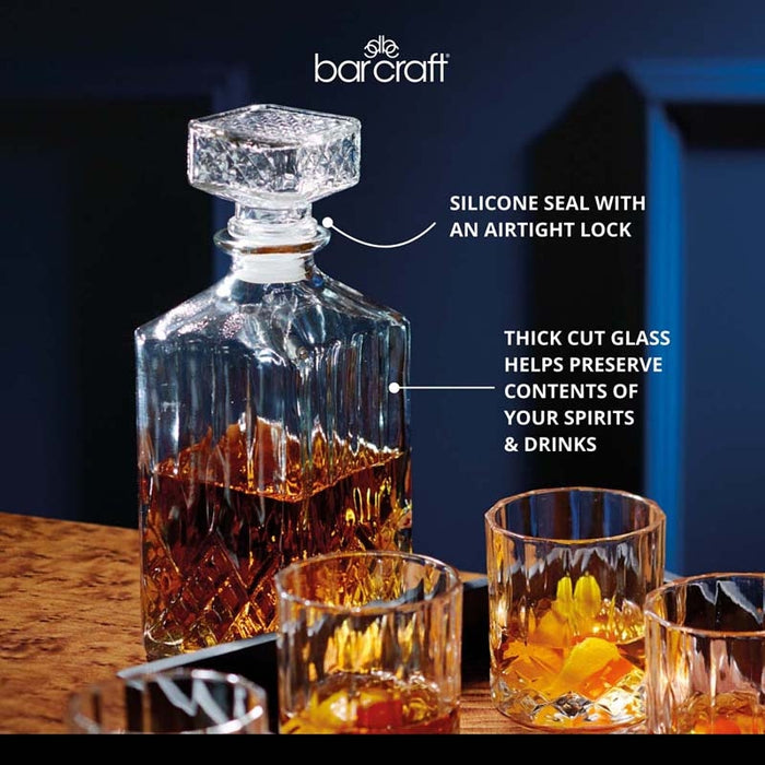 Whiskey Set - Decanteerset - Karaf met glazen - Geslepen Glas - BarCra